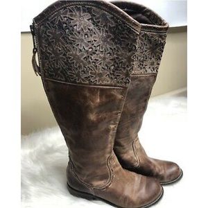 Corral indie laser cut riding boot